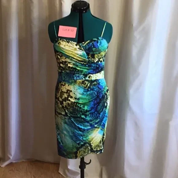 BISOU BISOU spaghetti strap dress in size 10 - Picture 2 of 11